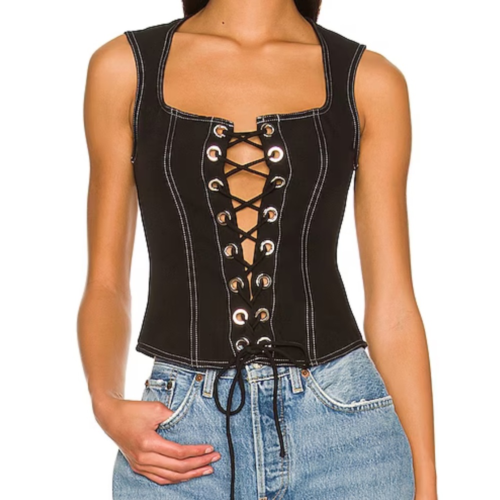 Lace up top